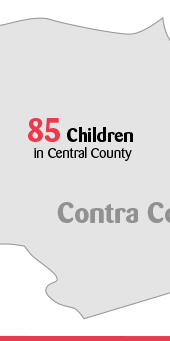 85 Children in Central County